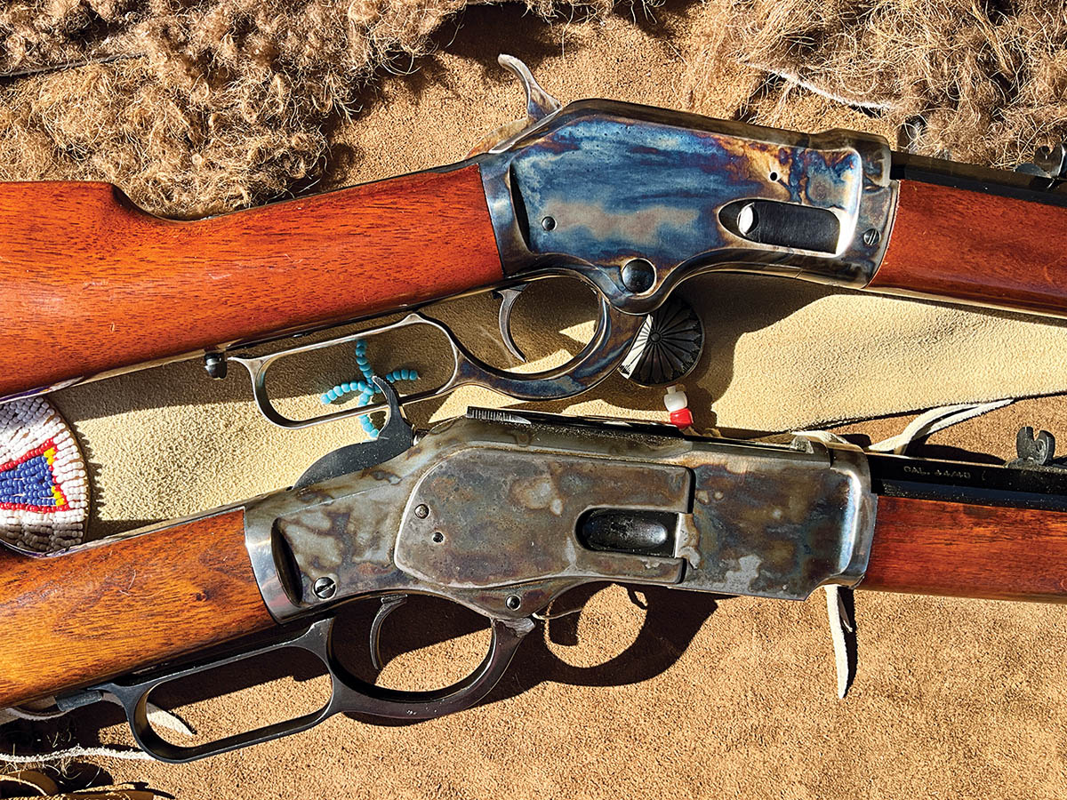 The Colt Burgess had a shorter receiver than the Winchester 73.